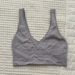 Gray/Purple Hollister Ribbed Women's Bralette